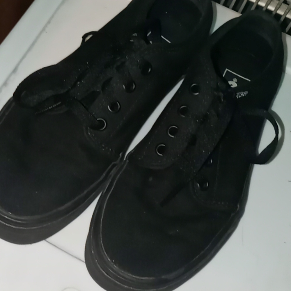 Black Vans size 7.5 womens